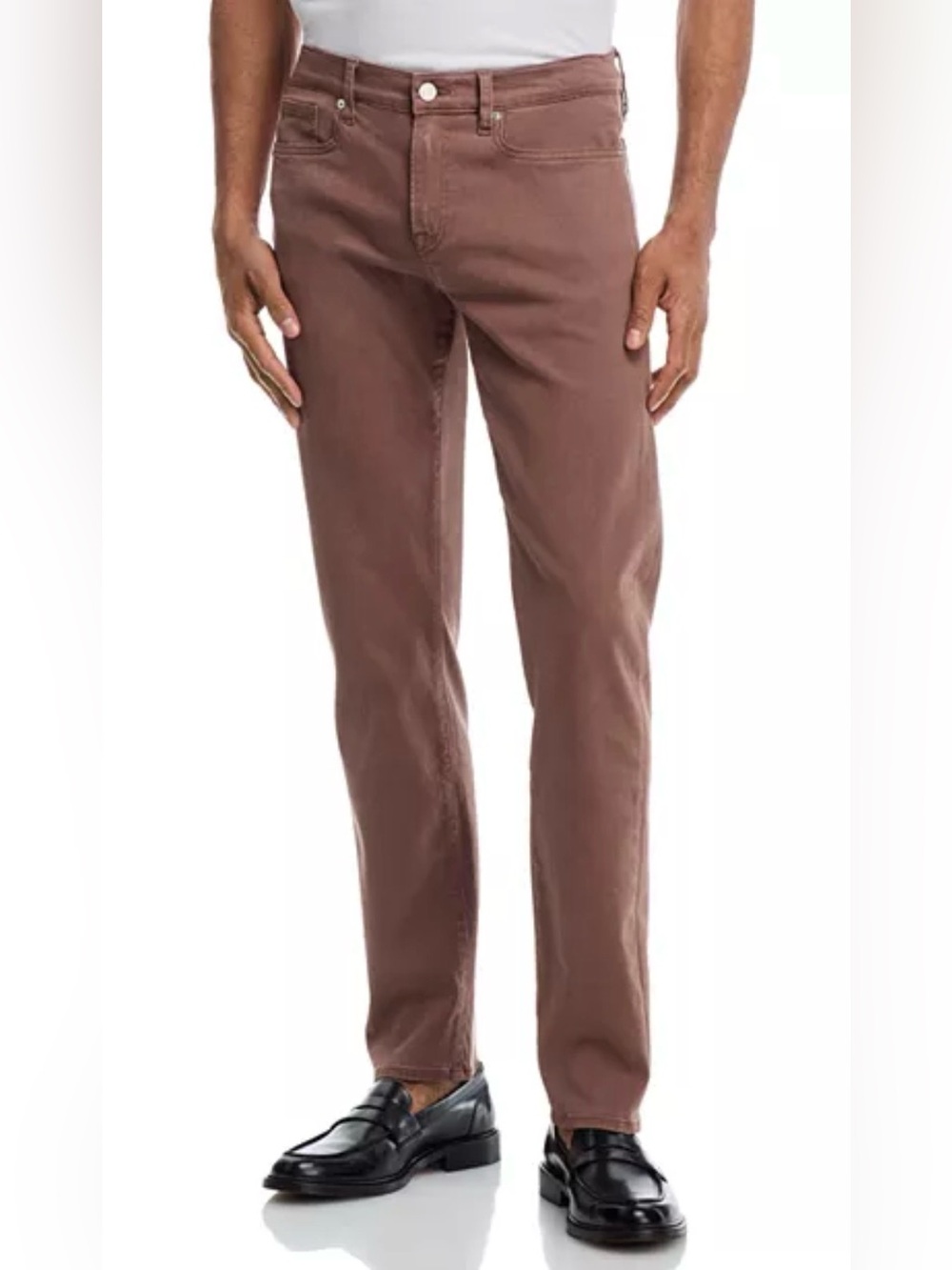 FRAME L'Homme Slim Fit Jeans Pigment-Dyed Brown/Mauve Wash Men’s Size 31